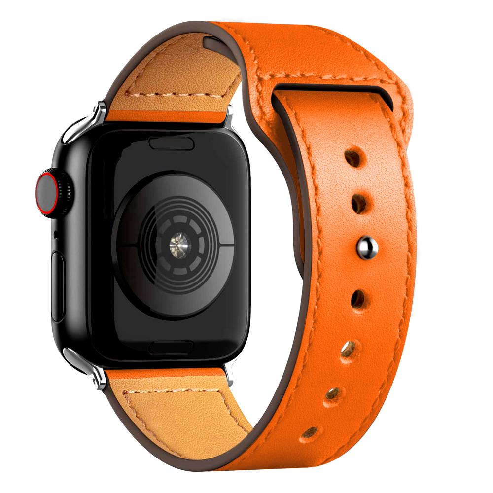 Leather strap For Apple watch band 44mm 45mm 49mm 40mm 42mm 46mm wristband correa bracelet iWatch series 8 9 10 11 SE 7 Ultra 3
