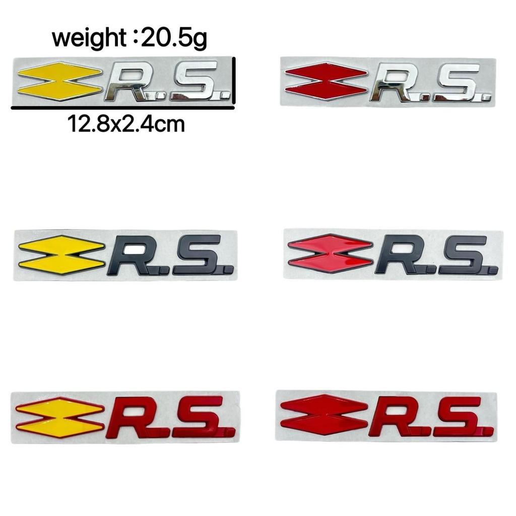 Автомобильный значок RS для Renault Sport Clio, Megane, Twingo - Декоративная наклейка