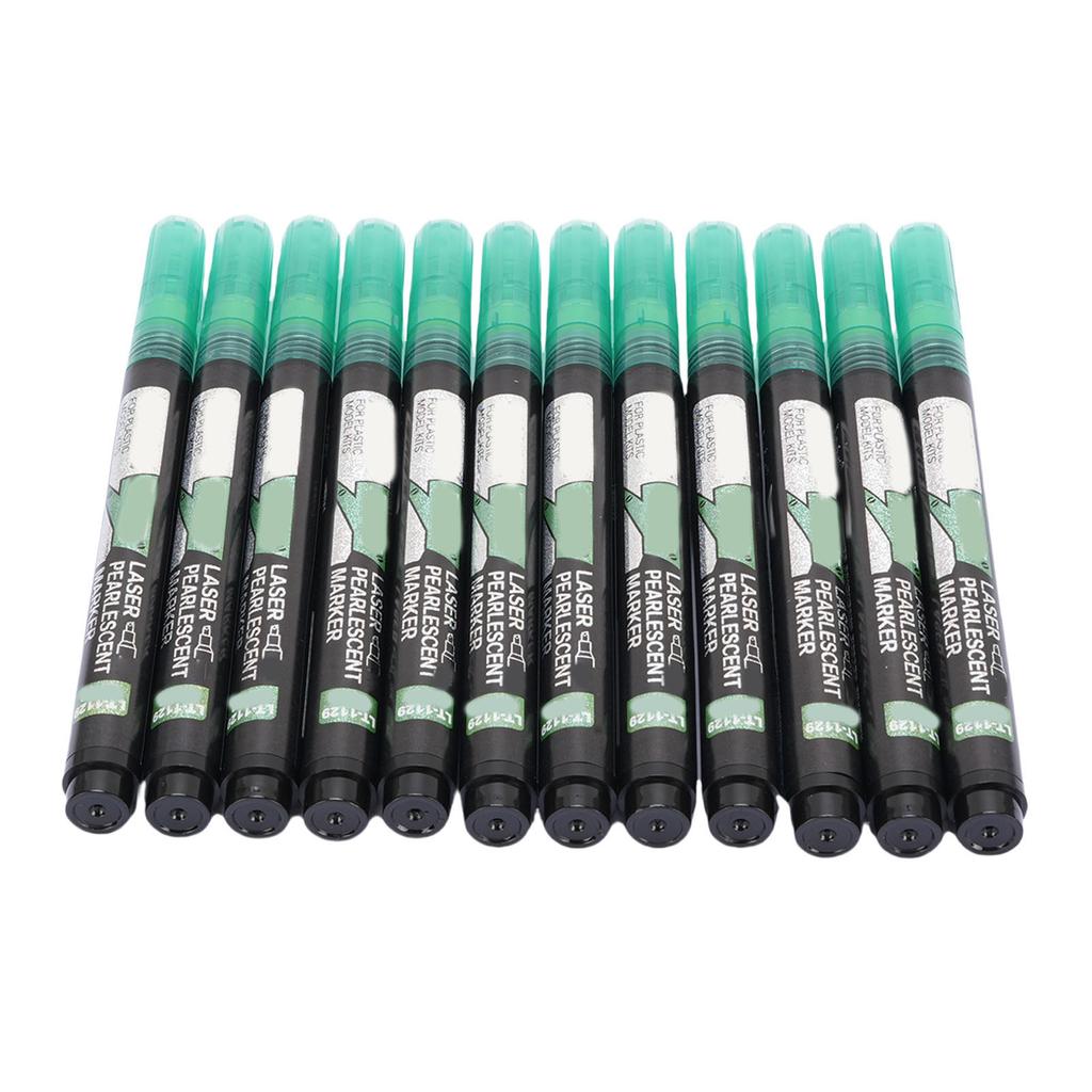 12pcs Metallic Marker Pens Multipurpose Glitter Model Coloring Marker Paint Pens for DIY Crafts Birthday Cards