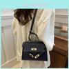 Trendy Summer 2024 Fashion Small Crossbody Bag Stylish Pu Leather Handbag For Daily Use In Black Blue Silver Green