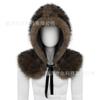 Viking fur shawl scarf hat medieval faux fur Renaissance cosplay costume