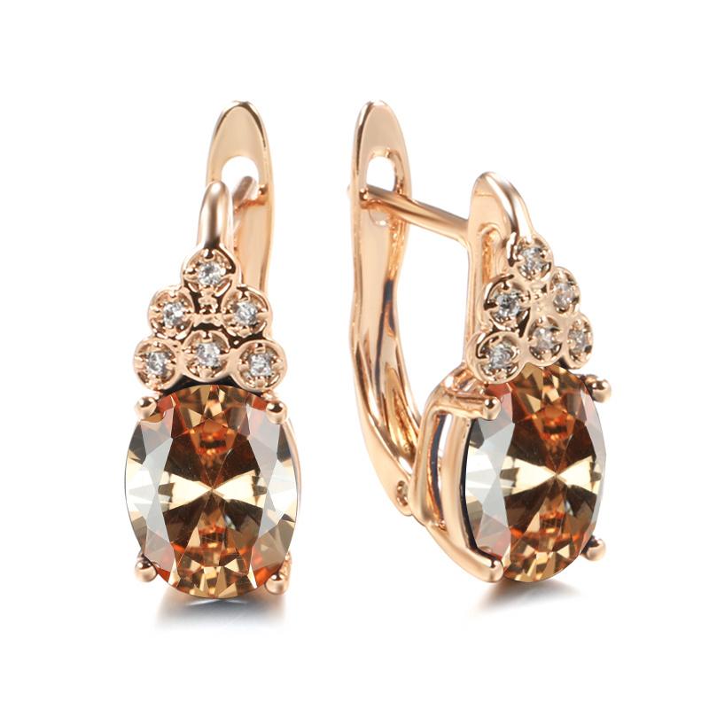 Серьги овальной огранки, белые, синие, многоцветные, фиолетовые, с цирконием, серьги с полной инкрустацией для женщин, свадебные украшения, висячие аксессуары, подарок на день Святого Валентина