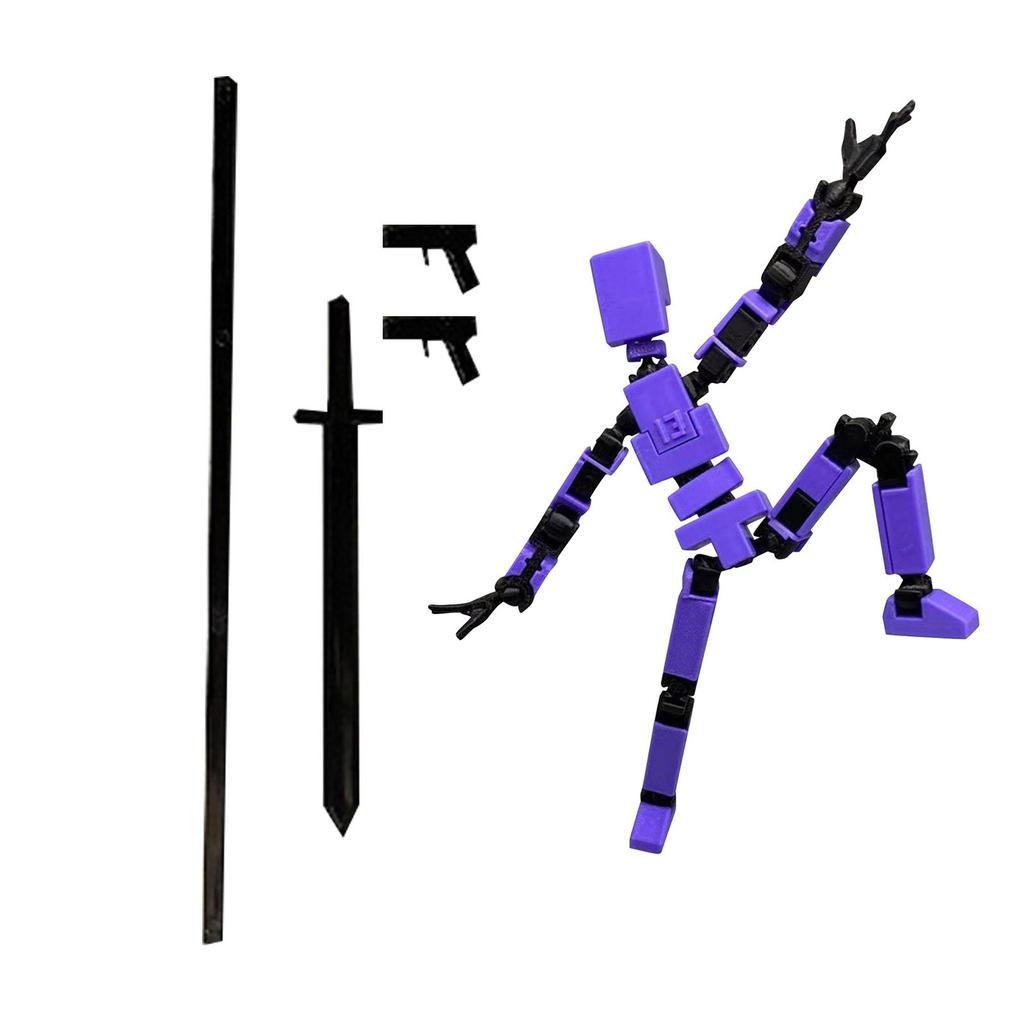 Многосуставная человеческая кукла с 3D-печатью, полностью подвижная декомпрессионная игрушка в механическом стиле