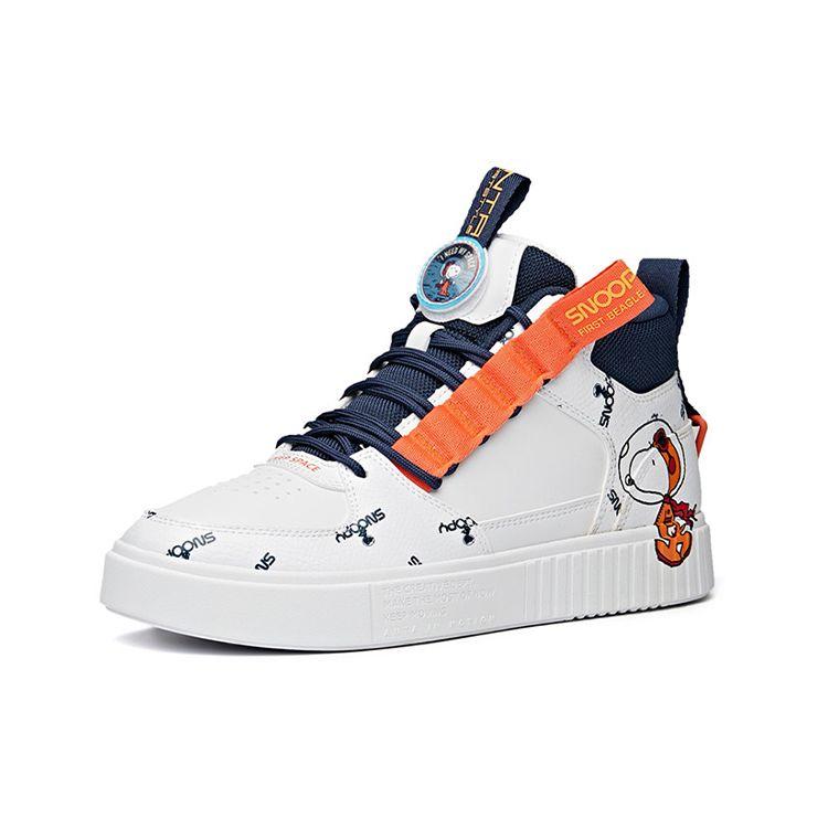 Anta Snoopy X High-Top кроссовки мужские кроссовки белые синие оранжевые 912128017-1