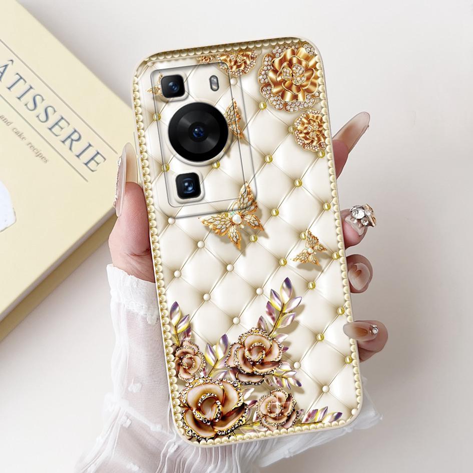 Чехол для Huawei P60 Pro MNA-LX9 Чехол Милый Мультяшный Кролик Панда Мягкий Жидкий Силикон Защитный Чехол Для HuaweiP60 P60 Art Capa