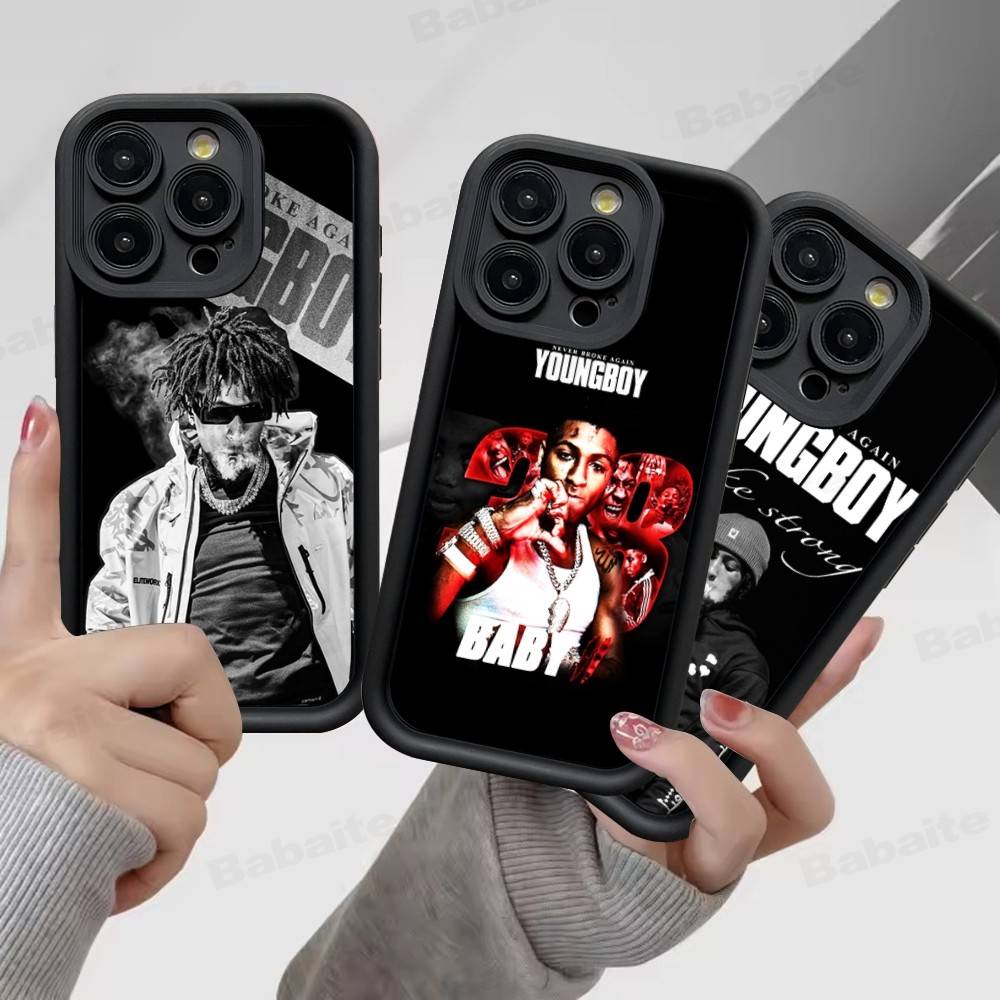 Чехол для телефона Youngboy Never Broke Again для iPhone 17 16 15 14 13 12 11 Pro Max Plus Mini Счастливым рисунком