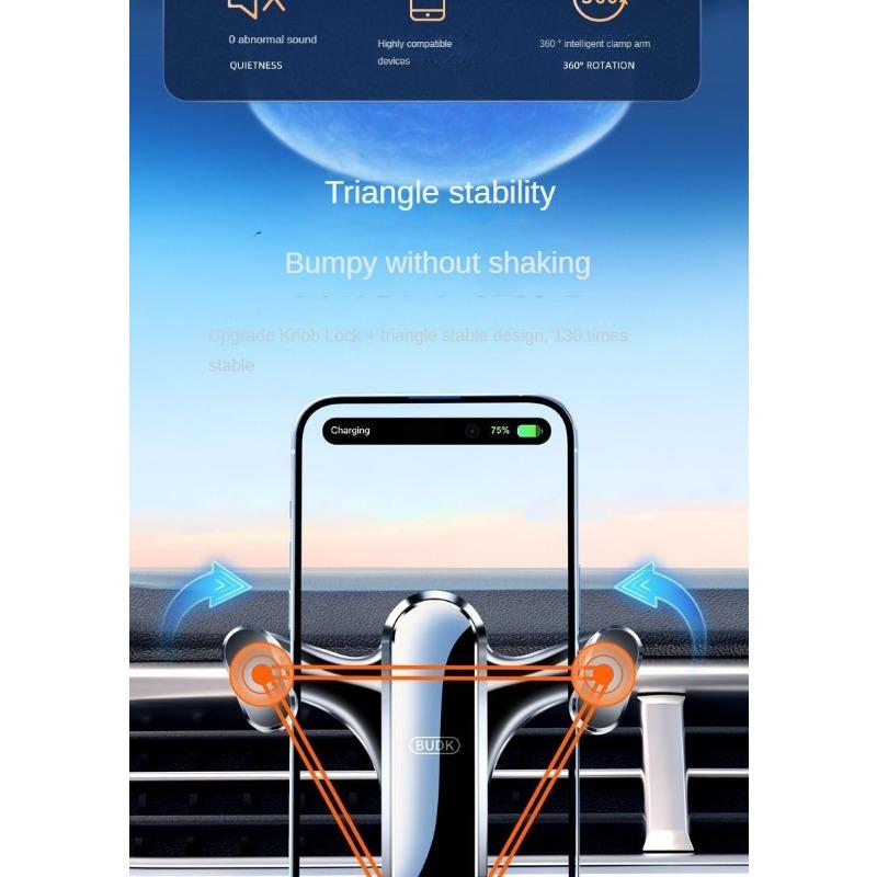 Автомобильный держатель для телефона, салонный воздухозаборник, навигационный кронштейн, автомобильный держатель для телефона, треугольный датчик силы тяжести, подставка для мобильного телефона (Тип крючка/Тип пасты)