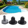 Practical Black Drain Valve for For Draining Pool Hose Adapter 32mm P6H1419