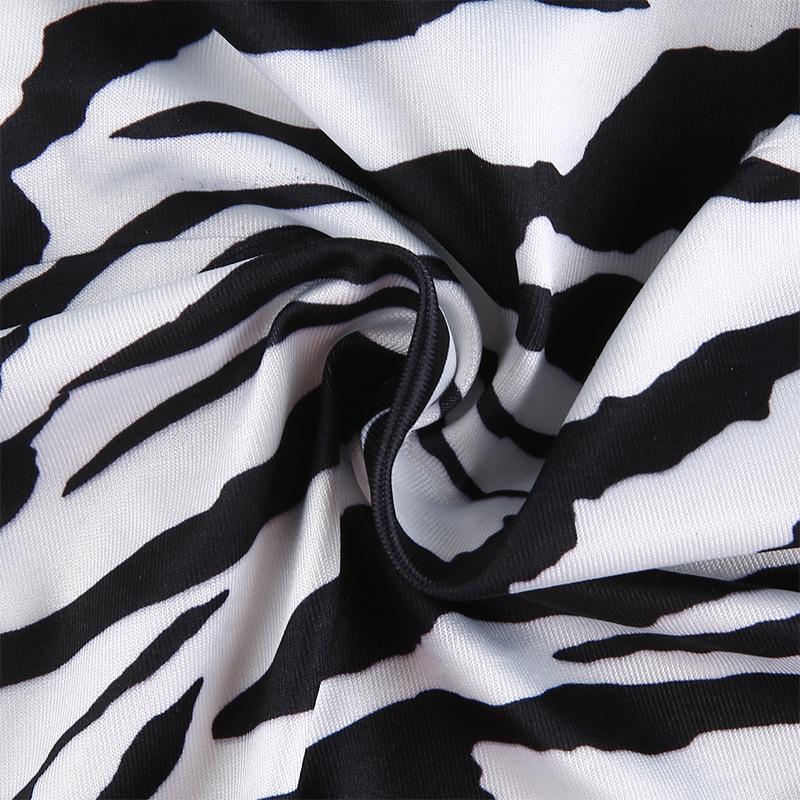 Укороченная футболка с открытой спиной и принтом зебры, женская сексуальная футболка с длинным рукавом, женские модные укороченные топы, футболки, уличная одежда