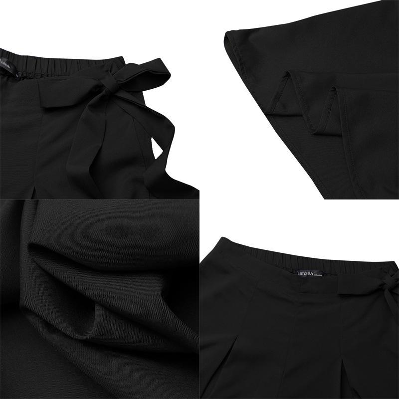 Женские модные повседневные однотонные брюки и капри с принтом