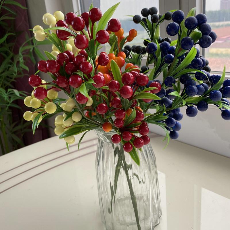 Chinese Red Style Prosperity Fruit For Home Office Living Decoration Room