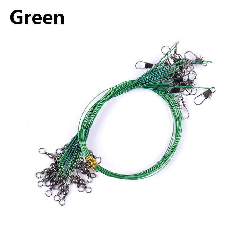 1шт аксессуары рыболовный крючок леска рыболовный поводок анти-укус леска проволока из нержавеющей стали с вертлюгом прокатка