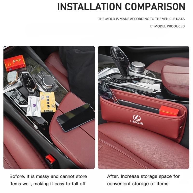 Car Accessories Seat Gap Organizer Box Leak-proof Storage Bag For Lexus F SPORT CT ES GS NX IS250 CT200h IS300h ES300h ERX400h
