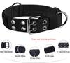Регулируемый тактический ошейник для домашних животных, прочный двойной пряжкой, тренировочный поводок и ошейник для немецкой овчарки, аксессуары для больших и средних собак