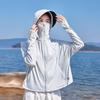 A Hooded Sunscreen Blouse for Women's Summer New Ice Silk Cool Thin Cycling Short Jacket