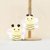 Lovely Mini Plush Bee Keychain Doll Cartoon Backpack Pendant Made Of Soft Pp Cotton Filling