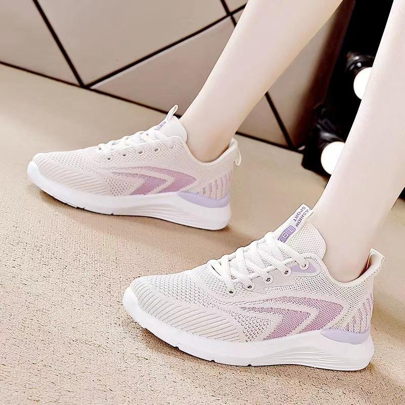 New Women's Shoes Outdoor Fashion Running Shoes Lightweight Soft Sole Breathable Student Running Shoes Platform Sneaker Women's