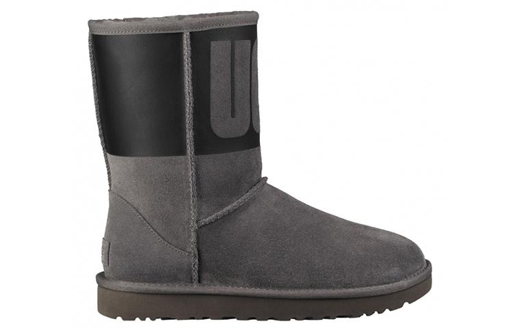UGG Классический короткий резиновый сапог 'Серый' Женский 1096473-GRB
