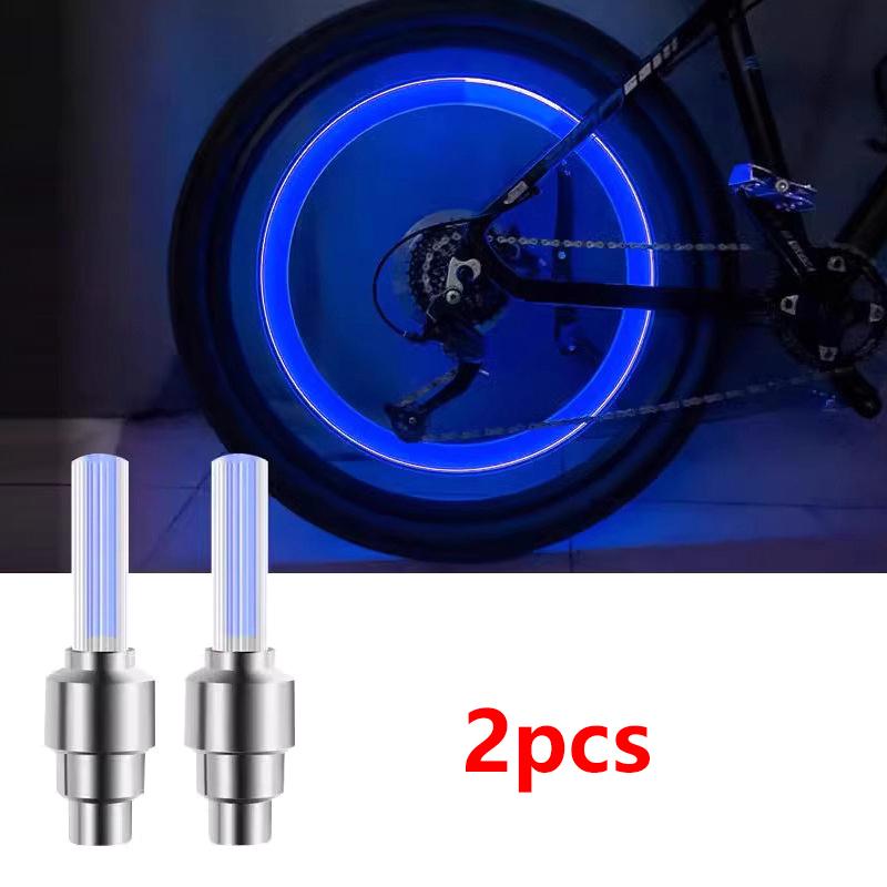 Светодиодный фонарь для вентиля велосипеда, неоновый фонарь для спиц велосипеда, фонарь для вентиля шины велосипеда, предупреждающий фонарь для ночной езды Аксессуары для велосипеда