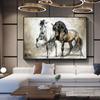 Retro Horse Oil Canvas Paintings Wall Art Poster and Print Abstract Animal Hanging Pictures for Living Room Home Decor