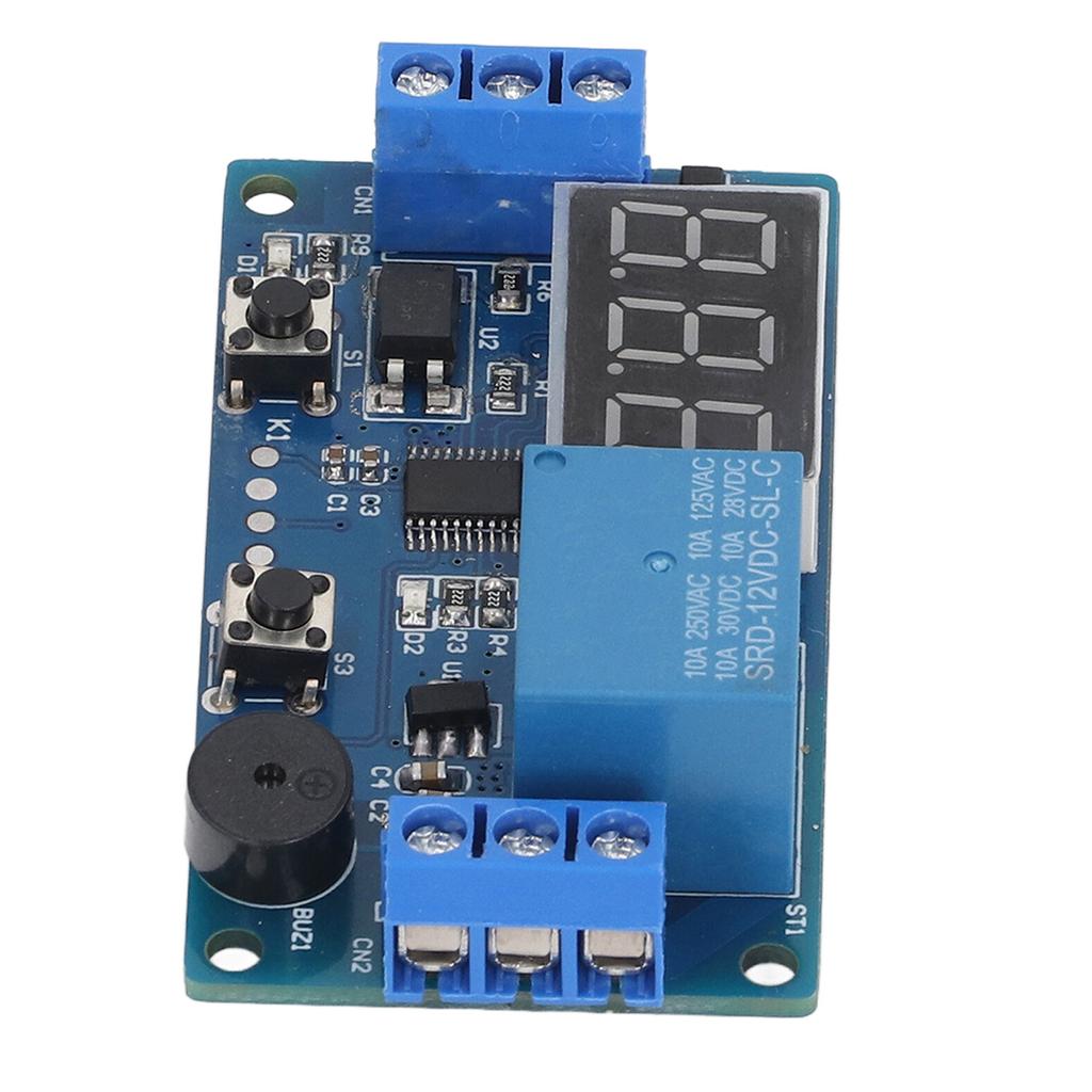 Time Relay Module Anti Interference MCU Online Programming 1 Channel Cycle Delay Relay with Digital