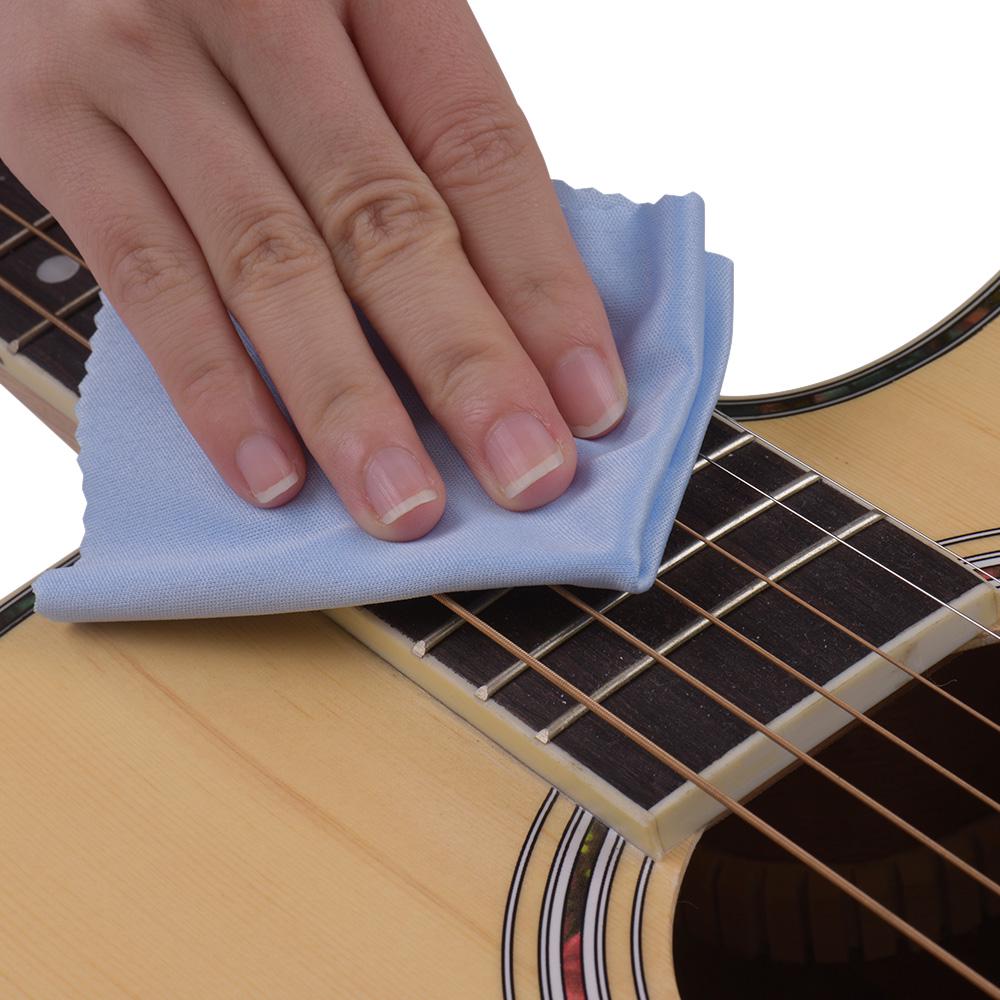 1 шт., ткань для чистки музыкальных инструментов из микрофибры, очиститель для гитары, скрипки, укулеле, кларнета