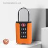 Таможенный кодовый замок для дорожного багажа, сменный пароль, черный замок, контрастный дизайн, навесной замок с 3-значным кодовым замком