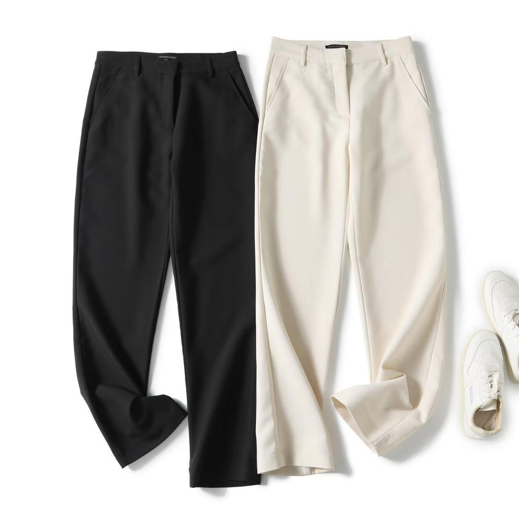 2025 Spring Women's High-Waisted Straight-Leg Pants - Versatile, Casual, and Elegant