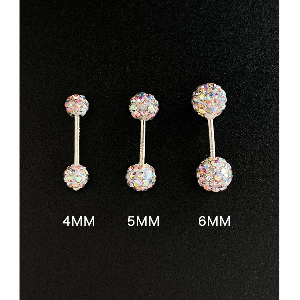 Серьги-гвоздики с цирконием Symphony 999 пробы из серебра и иглы, темперамент, модные, изысканные, женские, высококачественные ювелирные изделия, двуглавая глина