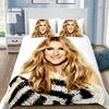 Exquisite 3D Celine Dion Wallpaper Music movie Printing Bedding Set Duvet Cover Comforter Bed Adult Youth Girl Boy Gift