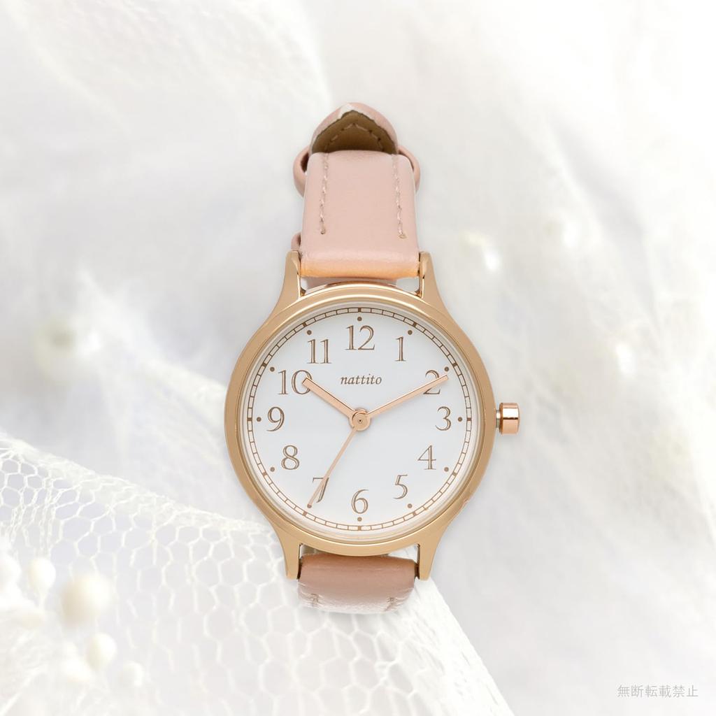 Часы аналоговые кожаный ремешок розовый Rita [Fieldwork] женские JN028-2