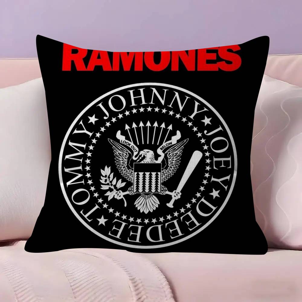 Pillowcase toon Gift Cushion Cover Bedroom Home Sofa Chair Seat Decor pillow case Rock Band RRamones ANIME