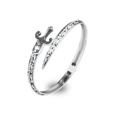 Элегантный женский браслет с мечами, регулируемый открытый браслет-манжета для вечеринок, подходящий для создания ярких модных образов