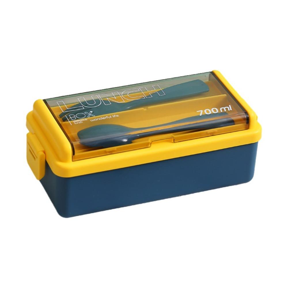 700/1400ml Capacity Portable Lunch Box Leakproof Design Dinnerware Set  Camping Use