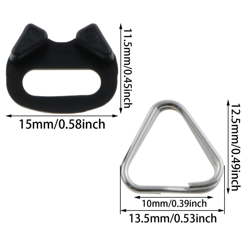 8 шт. Кольцо для ремешка камеры, Треугольное разъемное кольцо, Крючок для шнурка, Кольца-держатели для аксессуаров для зеркальных камер Nikon Sony