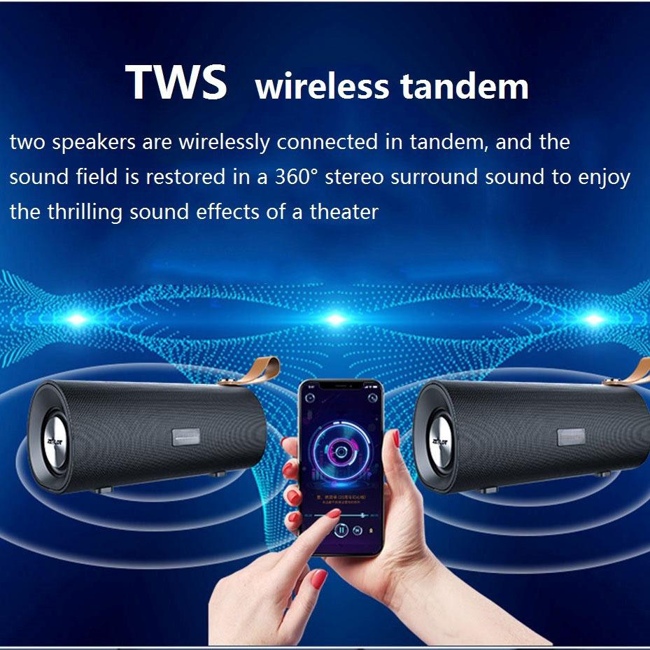 S30 Беспроводная Bluetooth-колонка HIFI Портативная акустическая система Стерео Бас Звуковая коробка Поддержка TF-карт, TWS, AUX, USB-флеш-накопитель