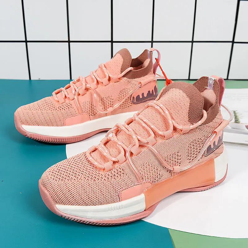 Амортизирующая стелька Miked Colour Мужская спортивная обувь Дышащая Обувь для спортзала Высокого качества Баскетбольные тренды 2025 Простые мужские повседневные кроссовки