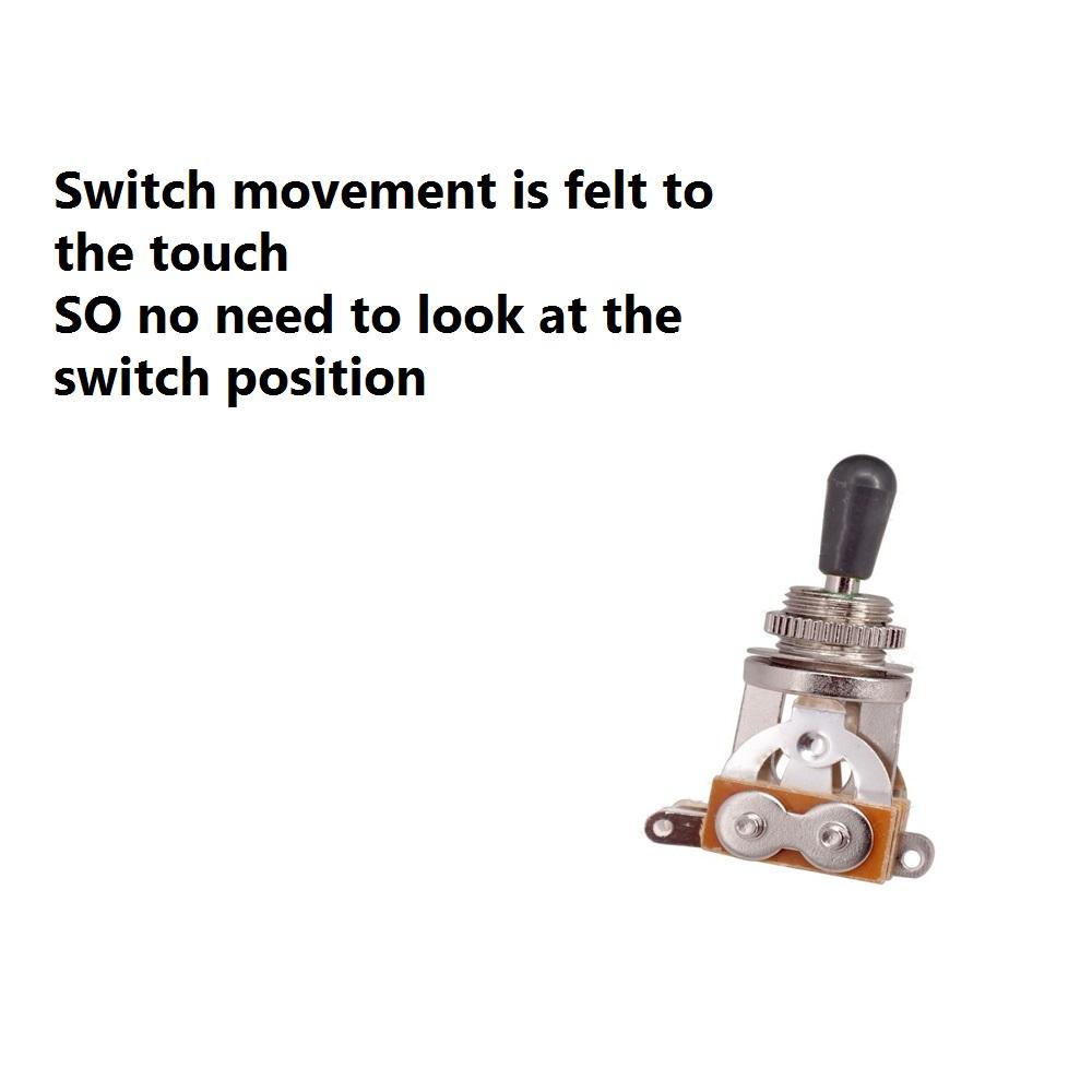 Черный наконечник 3-позиционный переключатель звукоснимателя Электрогитара Селектор Тумблер