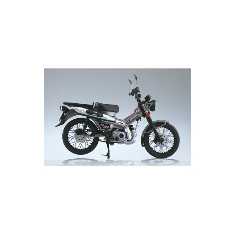 Skynet 1/12 Масштаб Готовый Мотоцикл Honda CT125 в Матовом Металлическом Цвете Бронированный Серебристый