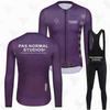 PNS Fleece Cycling Set Long Sleeve Bib Pants Road MTB Winter Outdoor Ride