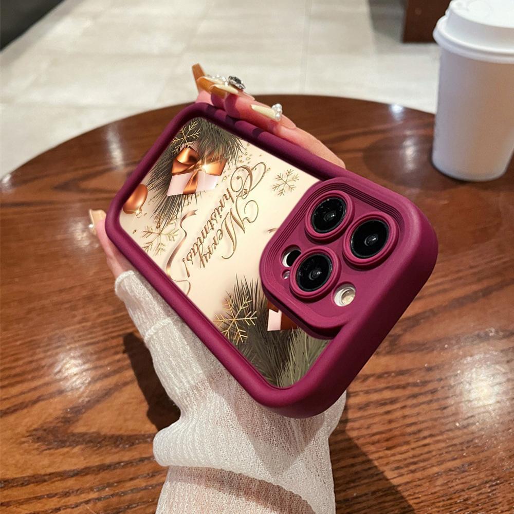 N114 Веселого Рождества desig art С Новым годом Мягкие чехлы для телефонов Angel Eyes для iPhone 16 15 14 13 11 Pro Max 8 7 6s Plus 12 XR XS Max Противоударный чехол