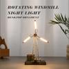 Rotating Windmill Night Light, DIY Courtyard , Rustic Lights, Industrial Atmosphere Decorative Nightlight Lamp, Turning Back Time, Illuminatin