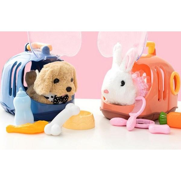 Набор из 7 предметов Keygers Moving Hello Mini Pet, 18см, кролик, популярные игрушки для корейских детей