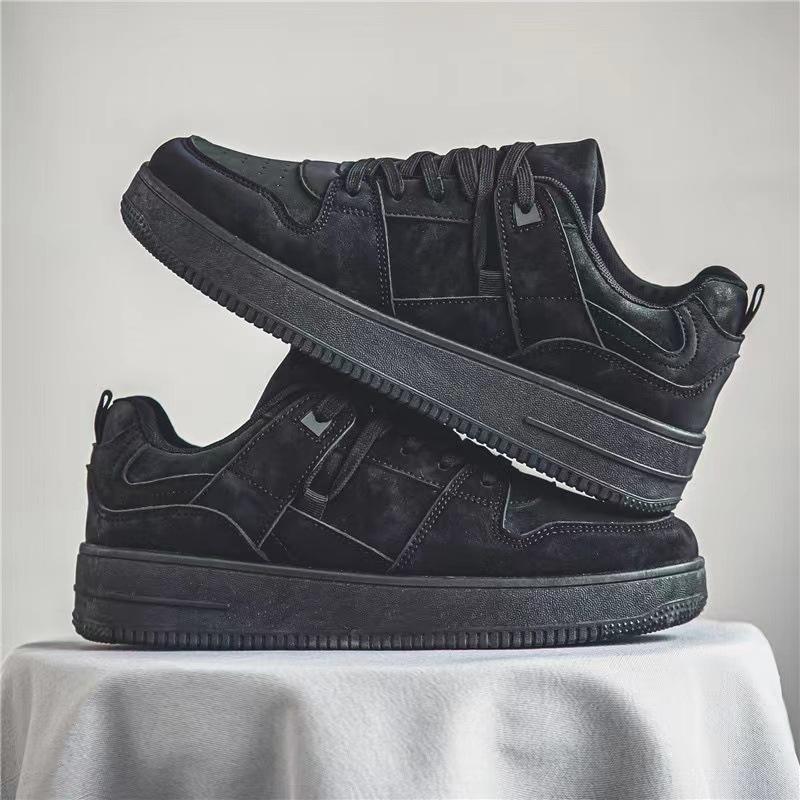 Бортовые туфли ВВС Нет. 1 платформа белые туфли Весенние повседневные дышащие спортивные универсальные трендовые студенческие черные мужские туфли