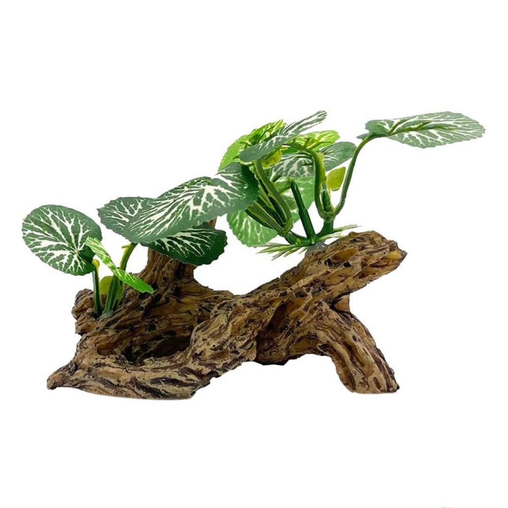 Decorative Aquarium Artificial Plants Simulation Underwater Grass Sunken Wood  Landscaping