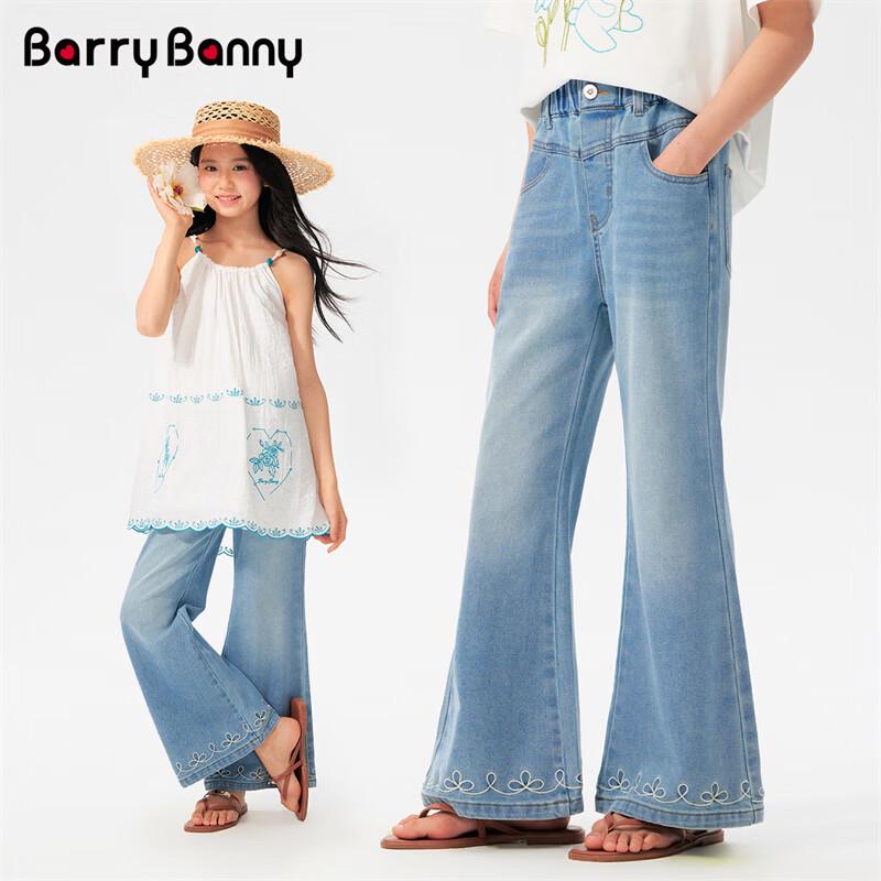 Джинсы клеш для девочек BARRY BANNY с вышивкой