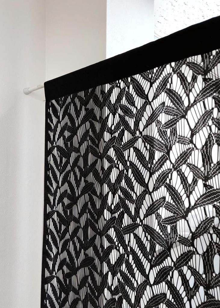 Ширма Ткань Кружево Перегородка Длинная Панель Скандинавская Стена Регулируемая Ботанический Лиственный Узор Шторы, Шторы, Шторы, Шторы, Стиль, Стильный,