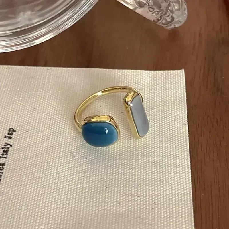 Милые Минималистичные Кольца с Жемчугом для Женщин Корейская Мода Неправильные Кольца на Палец с Жемчугом Новый Тренд Женские Украшения Подарки