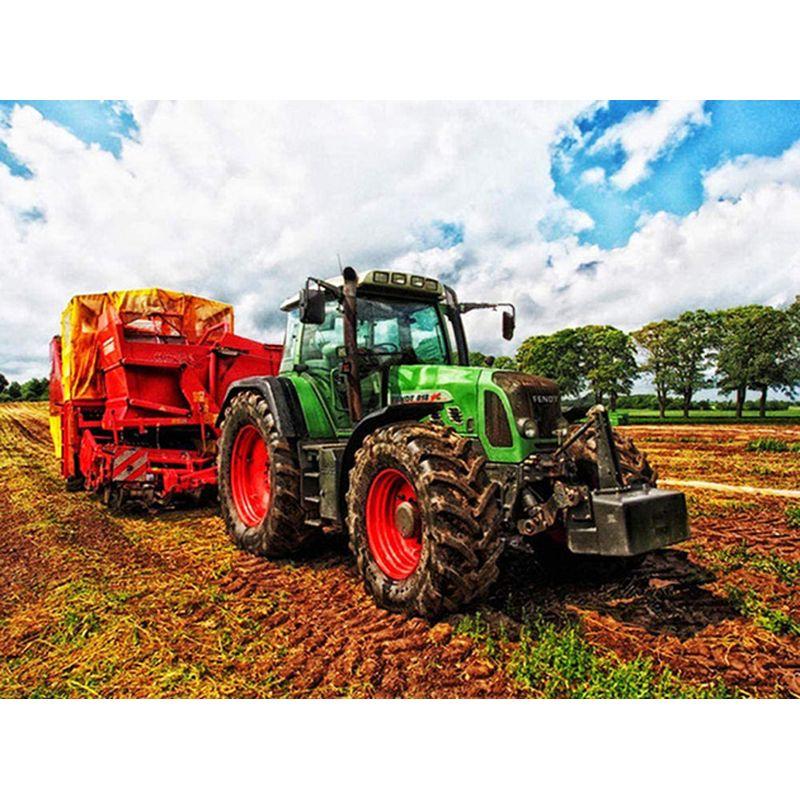 5D Diy Diamond Painting Tractor Rhinestone Art Diamond Embroidery Car Landscape Cross Stitch Full Drill Home Decor Gif