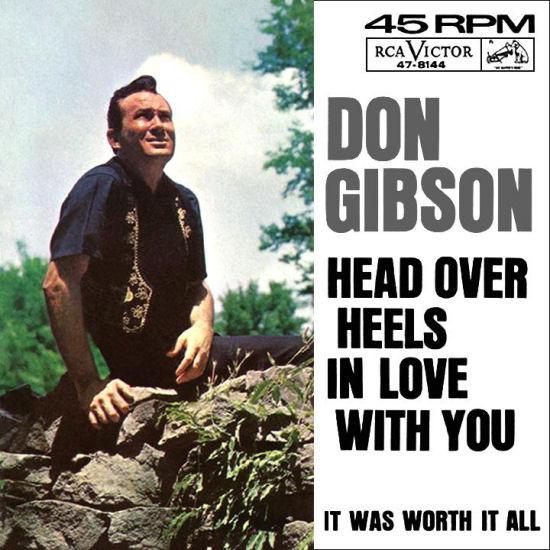 7-дюймовая пластинка DON GIBSON It Was Worth It All Head Over Hee 478144 RCA VICTOR 1963 США Кантри/Фолк Б/у
